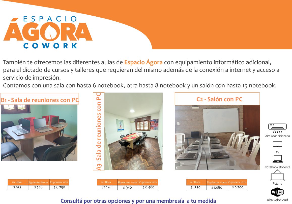 Salones, Aulas, Talleres